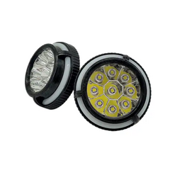 Faro Led P/Moto Luz Blanca Con Drl Rgb Plastico