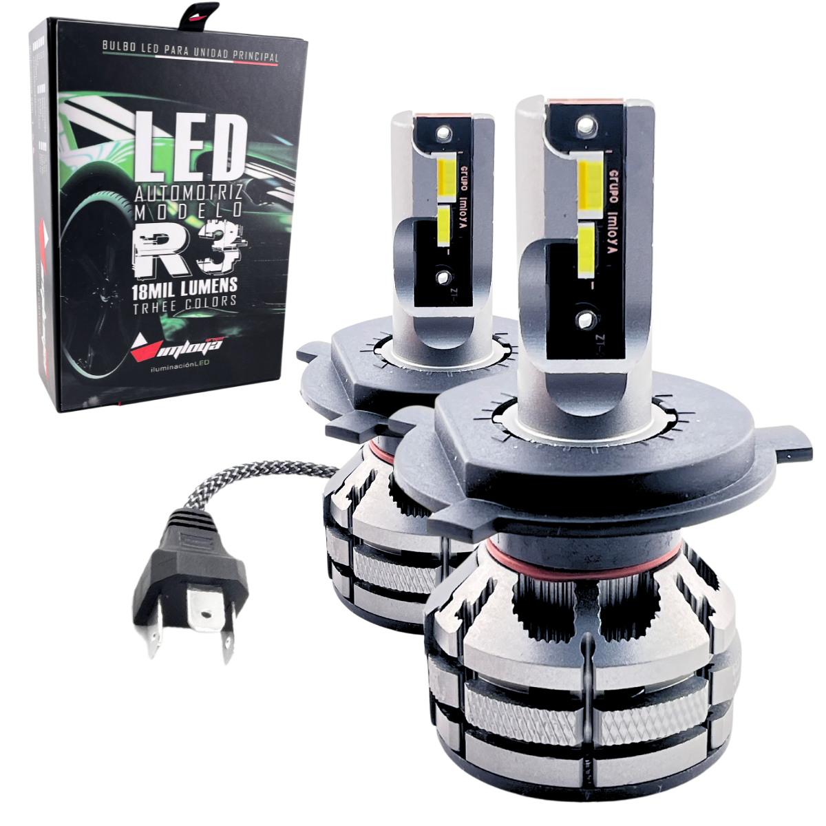 Focos Led H4 Tricolor R3 Imloya