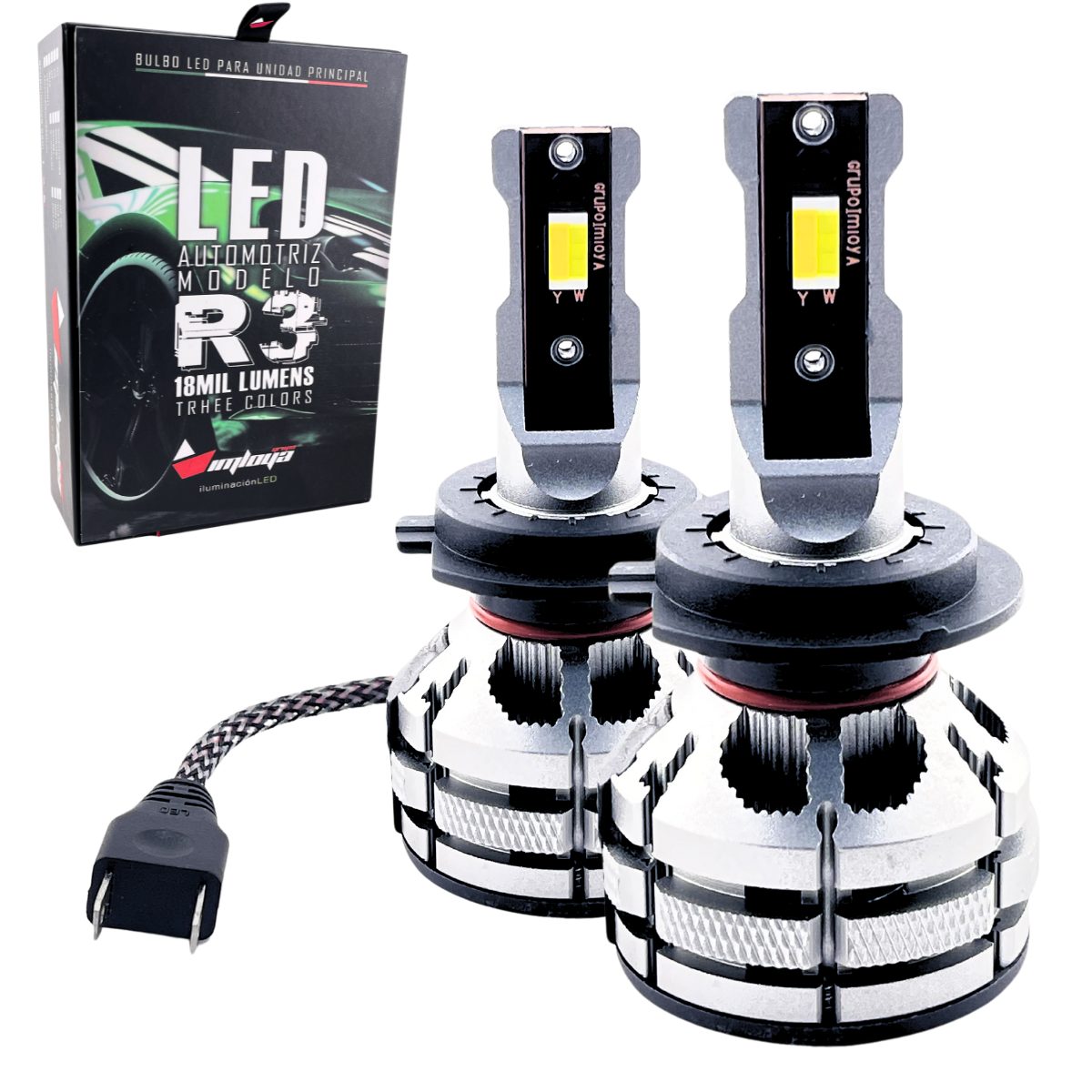 Focos Led H7 Tricolor R3 Imloya