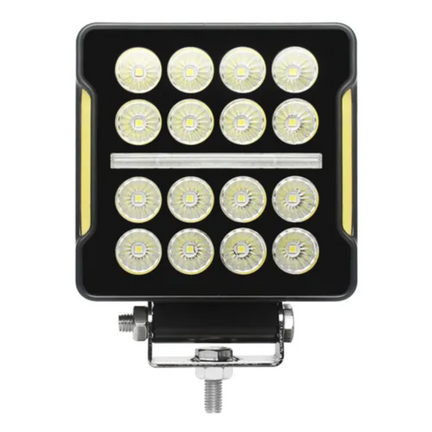 Faro Led Cuadrado 4" 24w Con Drl Blanco Lumen-x16