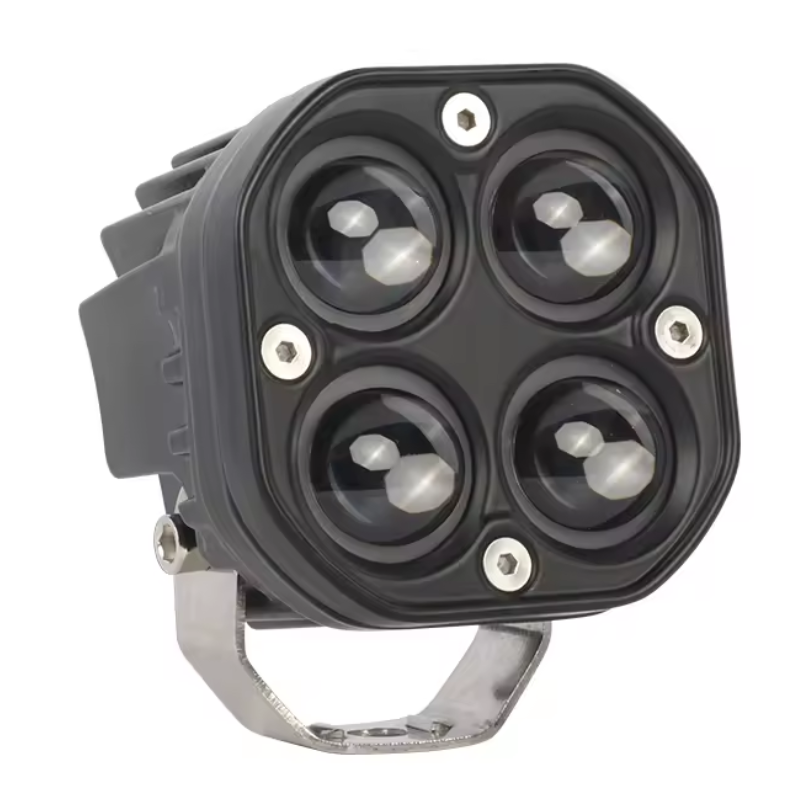 Faro Led 3" Tipo Dually 4 Lupas 60w Blanco/ambar