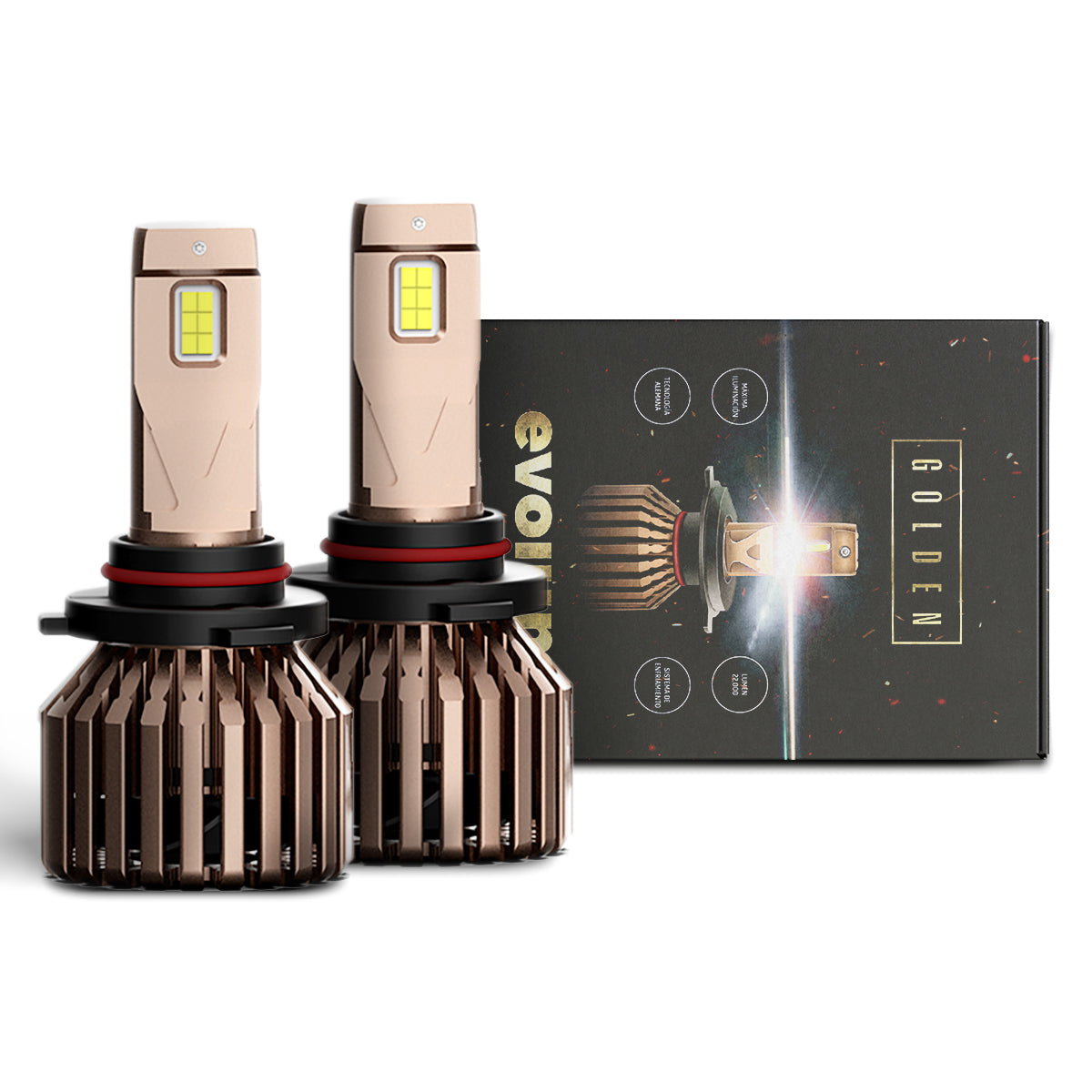 Focos Led 9006 Evolum Golden