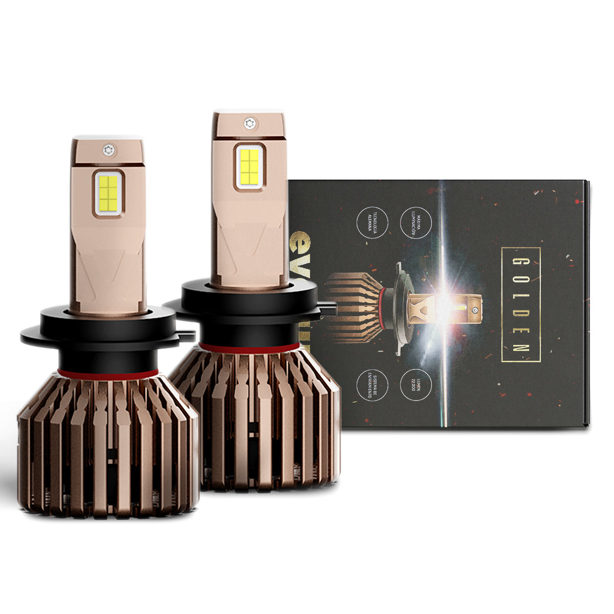 Focos Led H7 Evolum Golden