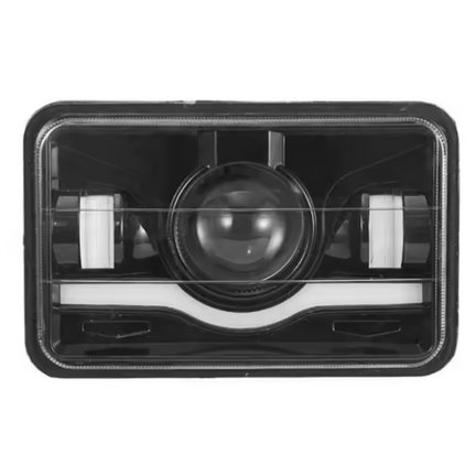 Unidad Faro Led Rectangular 4x6 Drl Blanco Luz Baja Y Alta
