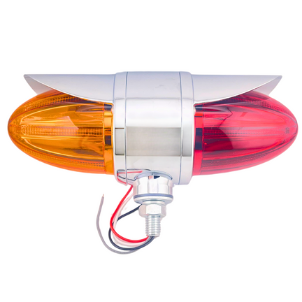 Plafon Led Watermelon Doble Rojo/ambar Con Cachucha 3 Funciones