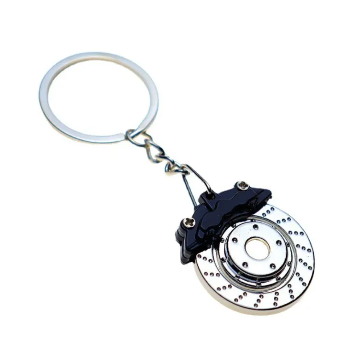 Llavero Metalico Disco De Freno Negro