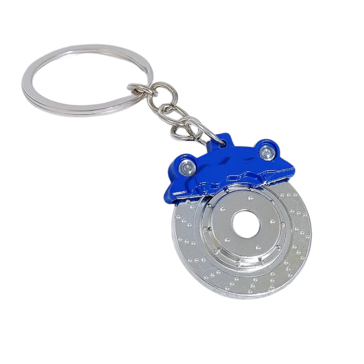 Llavero Metalico Disco De Freno Azul