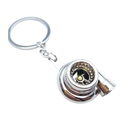Llavero Metalico Turbo Plata