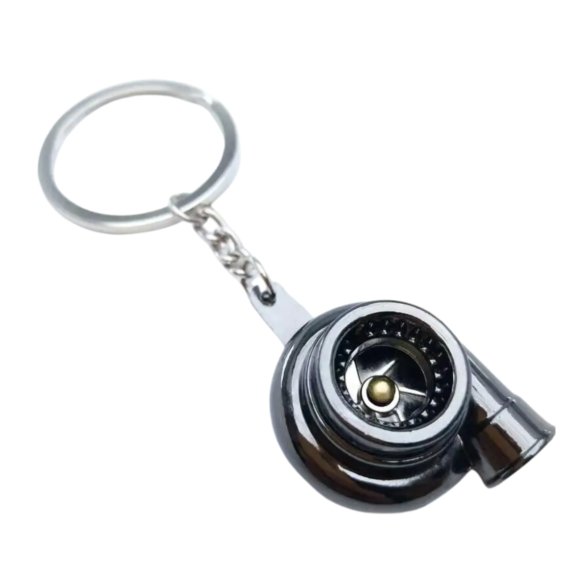 Llavero Metalico Turbo Negro