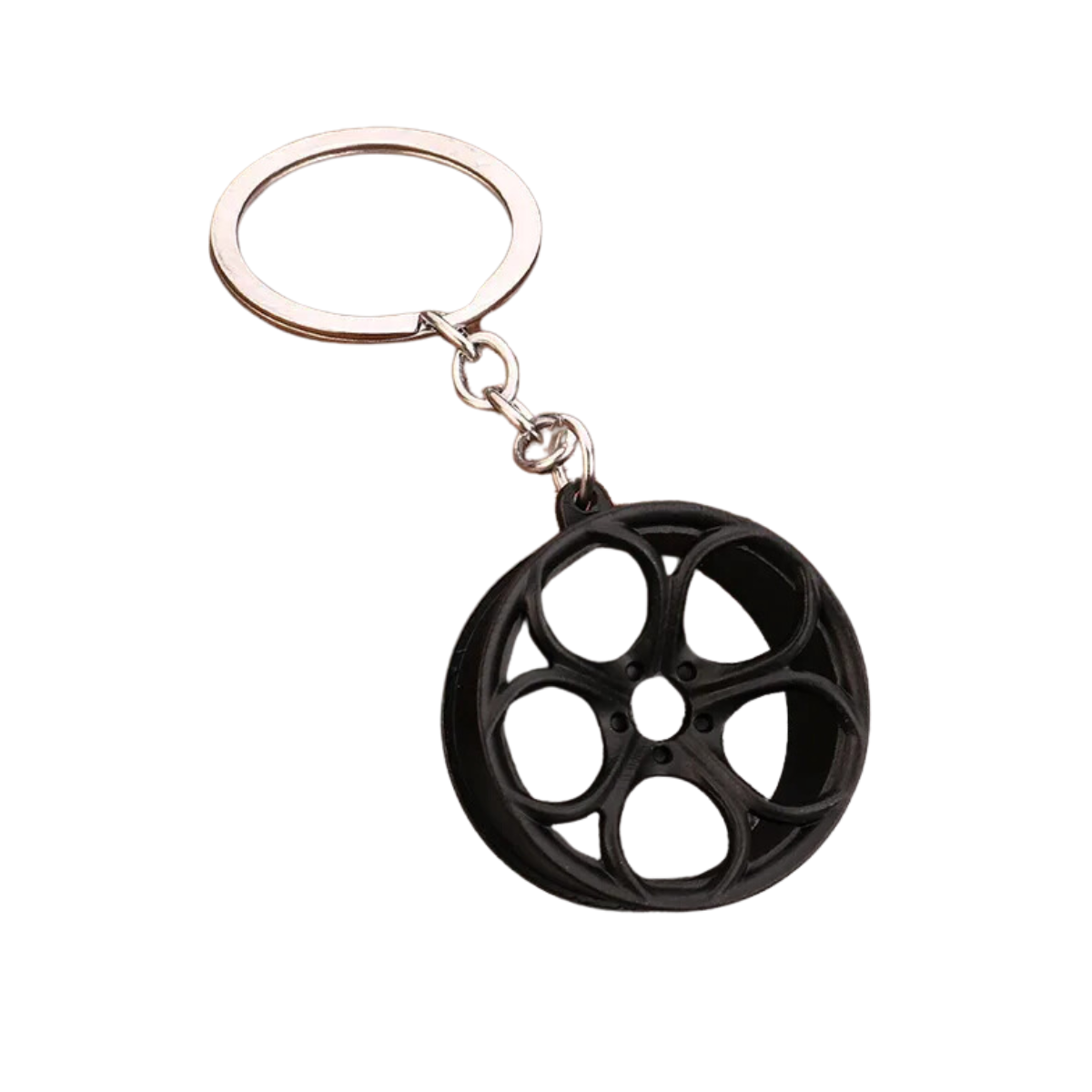 Llavero Metalico Rin Aros Negro
