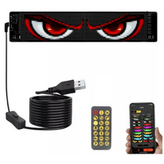 Pantalla Led Flexible C/control App Y Bluetooth 34.8 X 10.2 Cm
