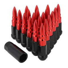 Tuerca Pico Metalica Conica Rojo 12X1.5 20Pza 1 Llave