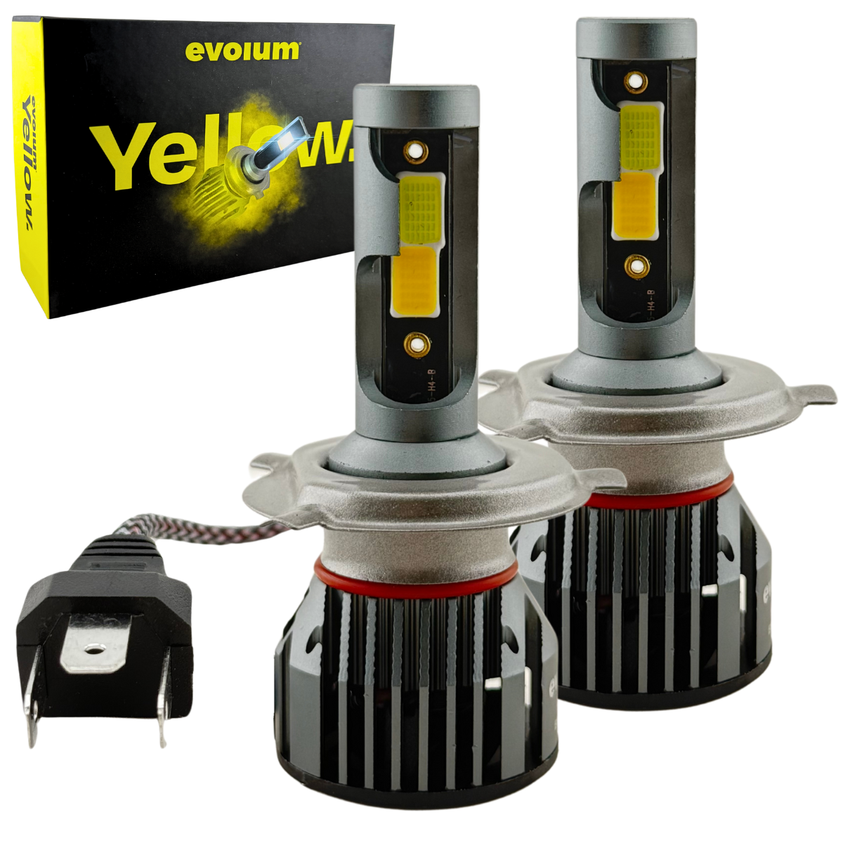 Focos Led H4 Evolum Yellow