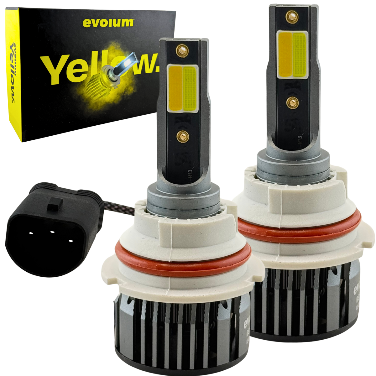 Focos Led 9007 Evolum Yellow