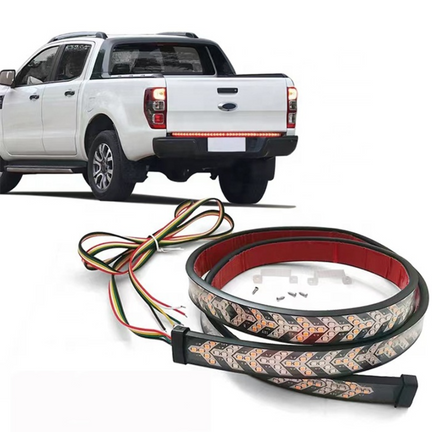Tira Led Trasera Para Pick Up 150cm Blanco/ambar 4 Funciones