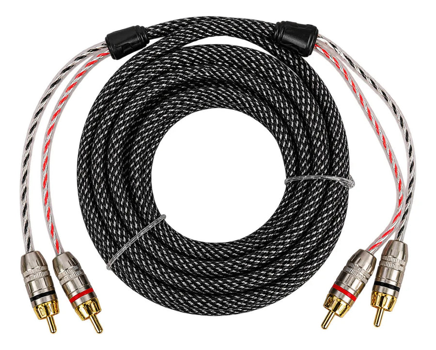 Cable Rca 3 Mts 100% Cobre Conector De Metal Treo
