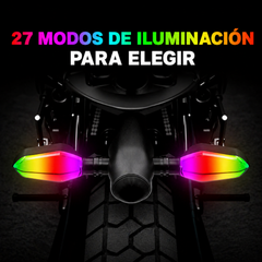 Direccionales Led Para Moto Rgb Multifuncion