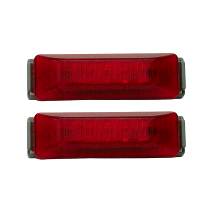 Plafon Lateral 10 Led 3 Funciones Rojo