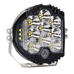 Faro Led 5" Redondo Drl Ambar Con Leds Laterales 50w