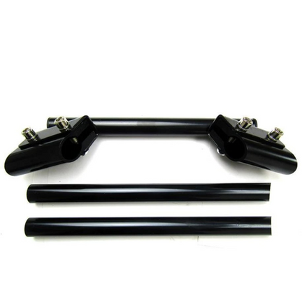 Manubrio Metalico Negro 3 Pzas P/moto Italika