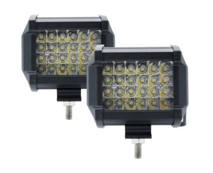 Faros 24 Led Blanco/ambar C/estrobo