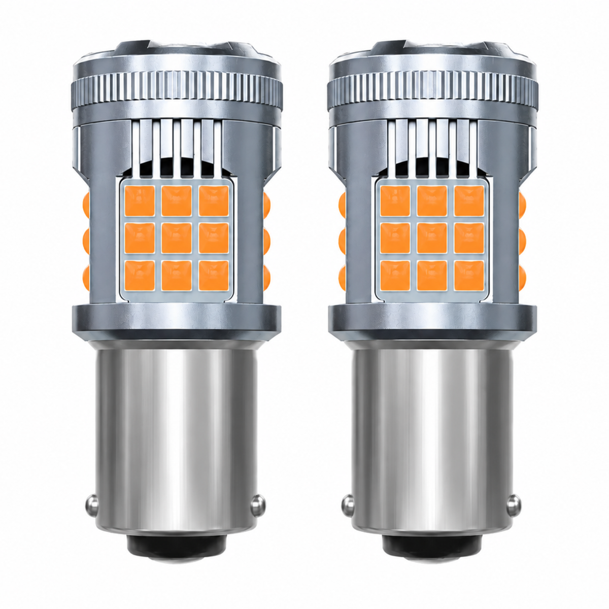 Focos Led 1141 36 Hiperled Canbus Ambar Con Ventilador Y Estrobo