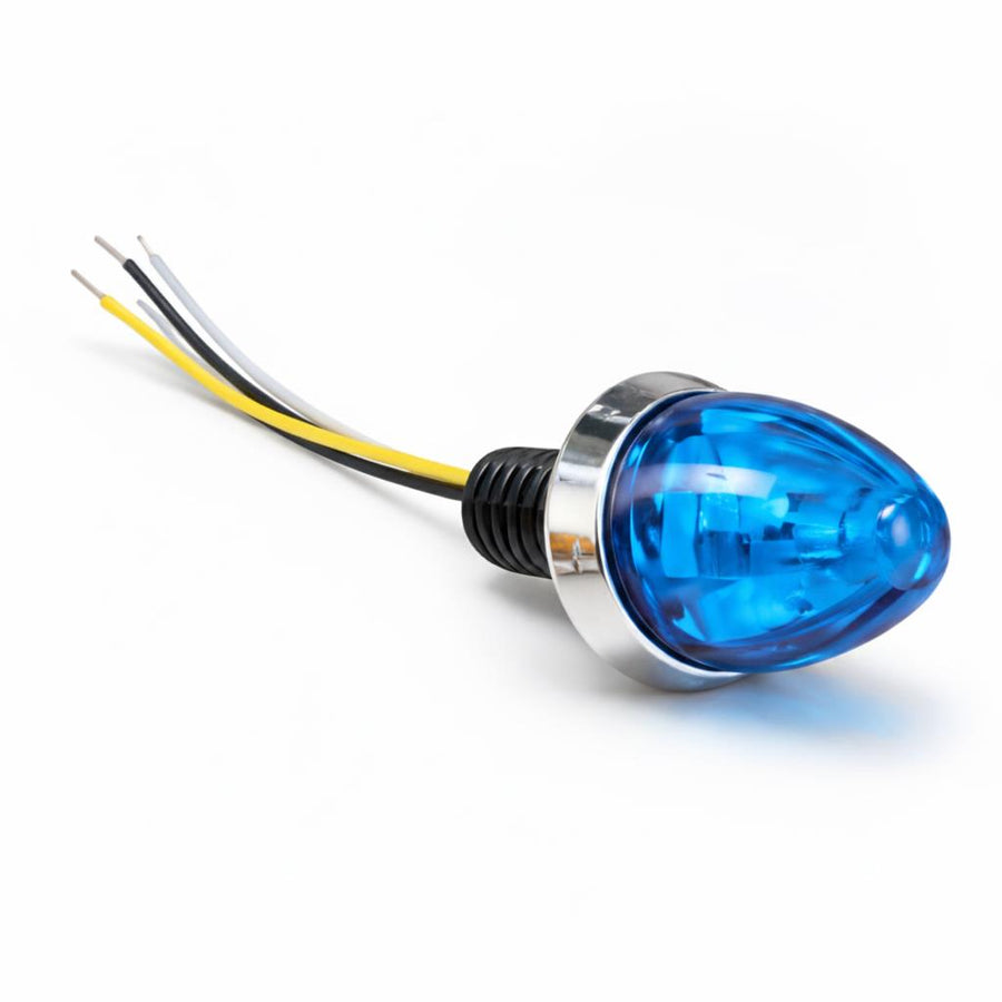 Plafon Led Mini Watermelon Azul Fijo Y Estrobo Bolsa 10 Pza