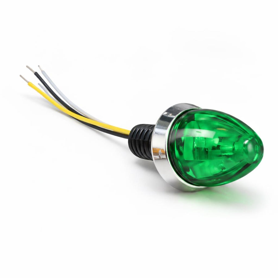 Plafon Led Mini Watermelon Verde Fijo Y Estrobo Bolsa 10 Pza