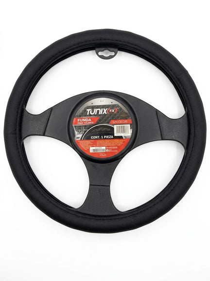 Cubrevolante De Piel Negro M 38 Cm