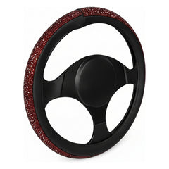 Cubrevolante Piedras Diamante Vinipiel Rojo