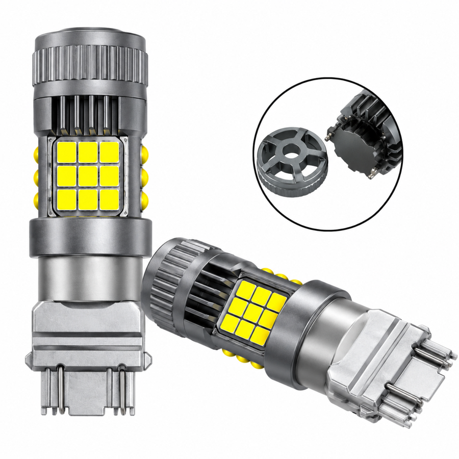 Focos Led 3157 36 Hiperled Canbus Blanco Con Ventilador Y Estrobo