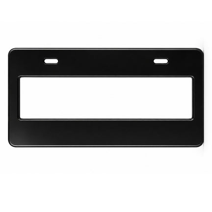 Portaplaca Universal Ancho Negro De Plastico Par
