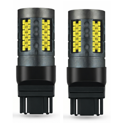 Focos 7443 103 Led Canbus Ambar C/estrobo