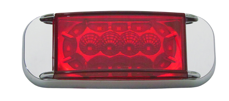 Plafon Lateral 16 Led 2 Funciones Rojo