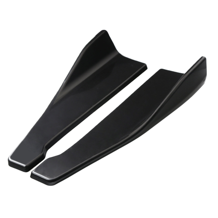 Aleron Esquinero Trasero Recto Universal Negro 47cm Par