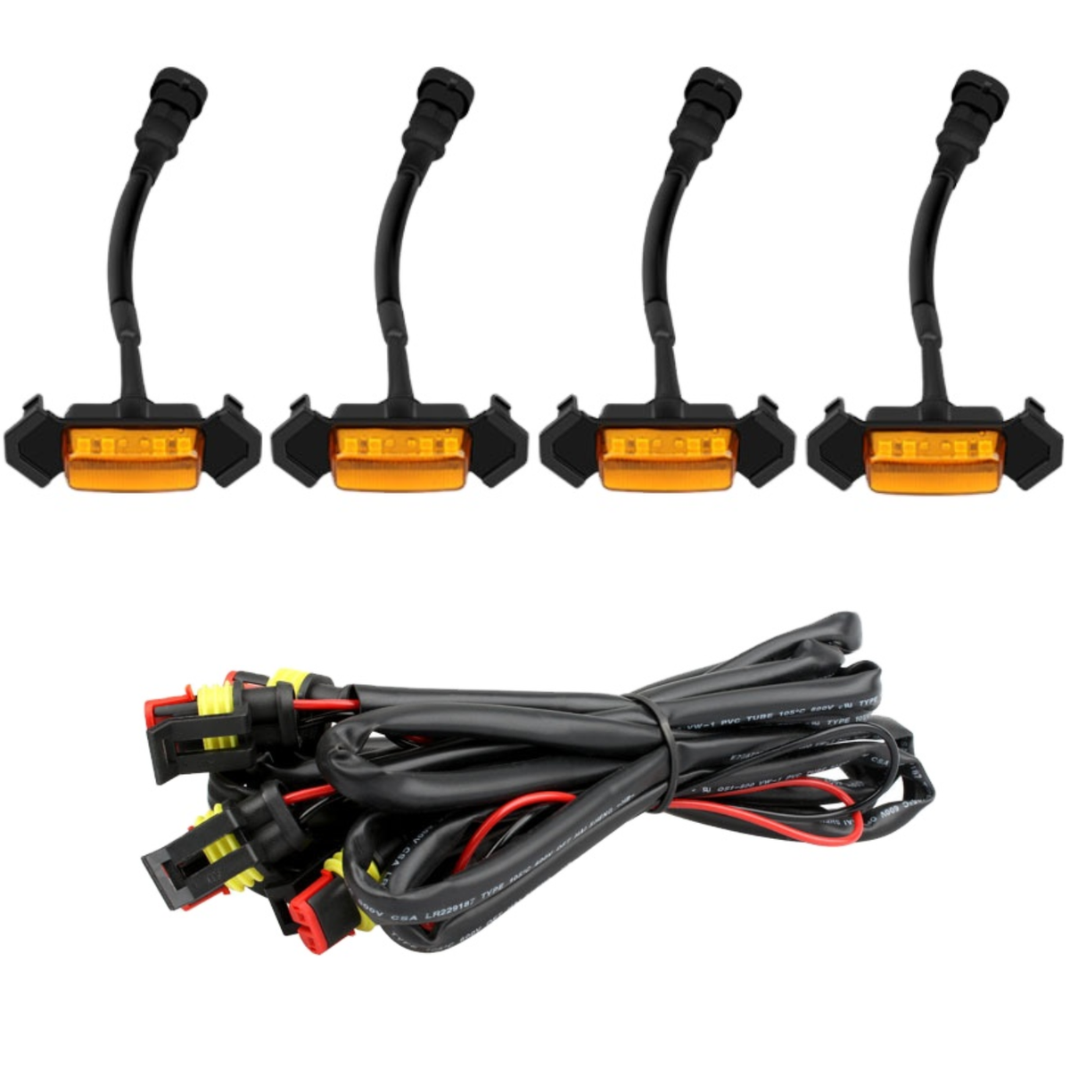 Luz Led Decorativa P/parrilla Tipo Raptor 4pza C/control