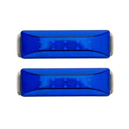 Plafon Lateral 10 Led 3 Funciones Azul