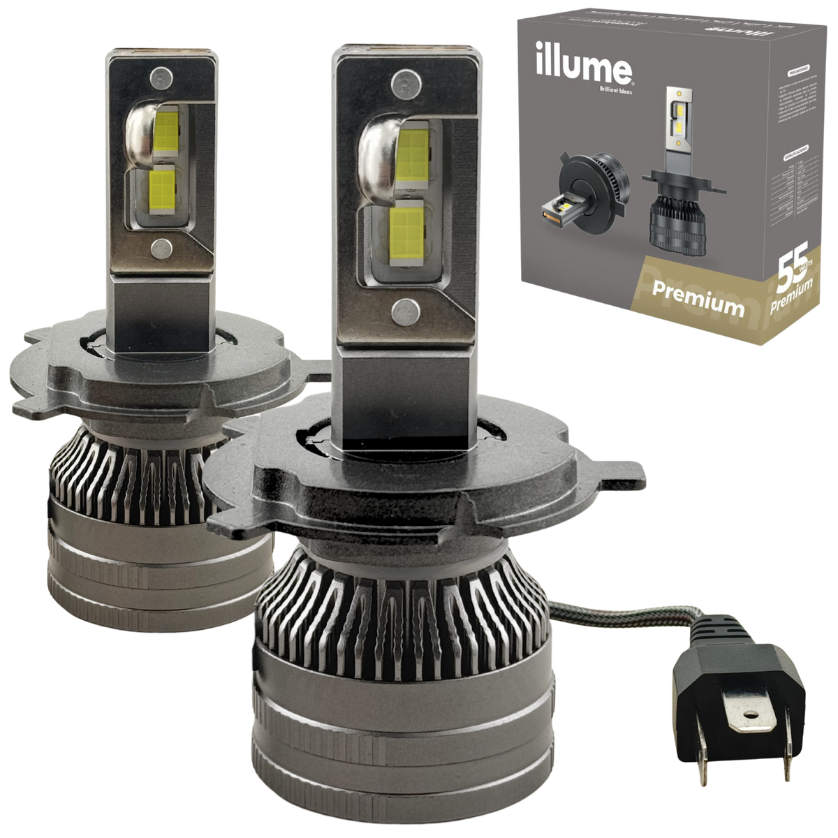Focos Led H4 Illume Premium 55w