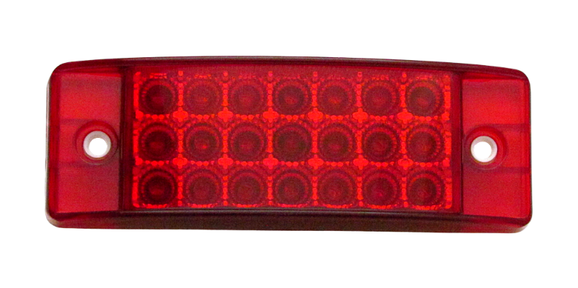 Plafon Lateral Universal 21 Led Estrobo Rojo
