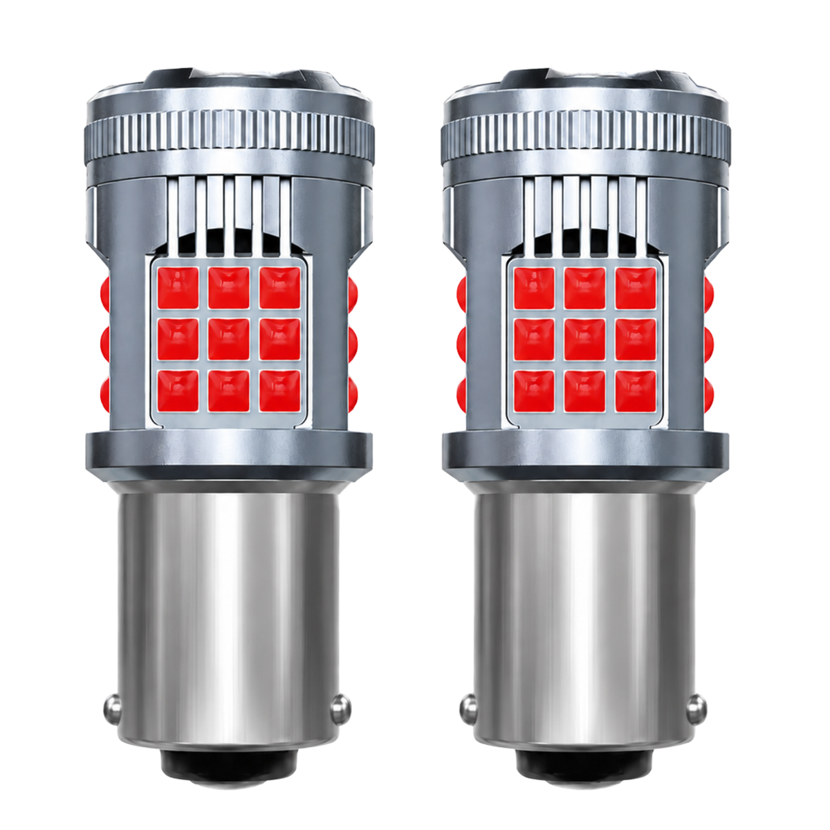 Focos Led 1141 36 Hiperled Canbus Rojo Con Ventilador Y Estrobo