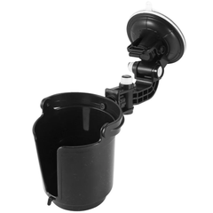 Porta Vaso Negro Con Ventosa Para Vidrio