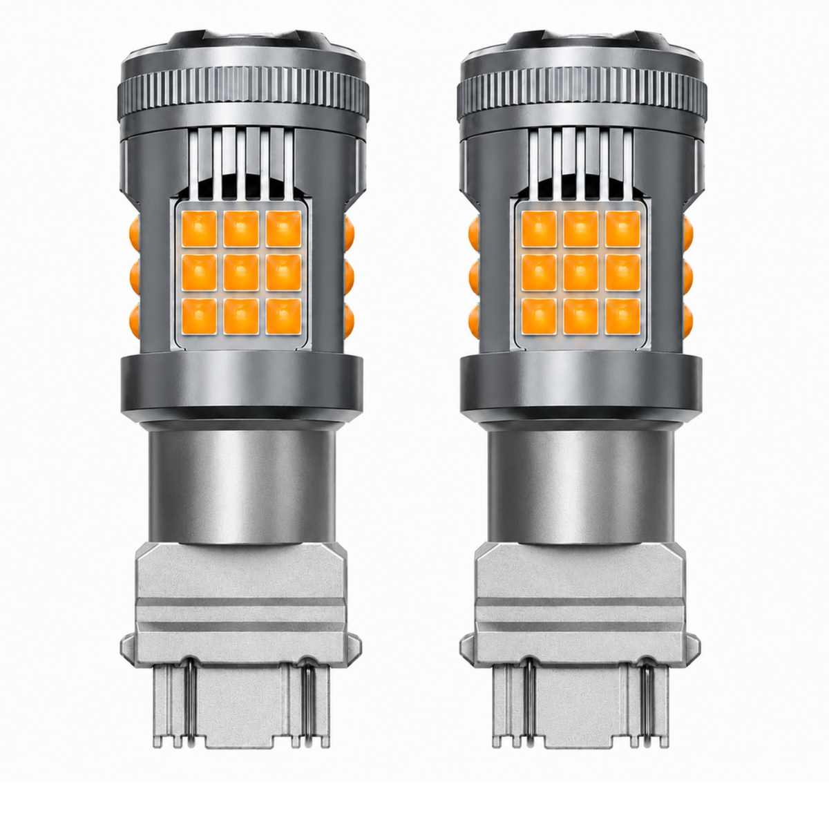 Focos Led 3157 36 Hiperled Canbus Ambar Con Ventilador