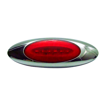 Plafon Lateral 6 Led Gel 2 Funciones Rojo