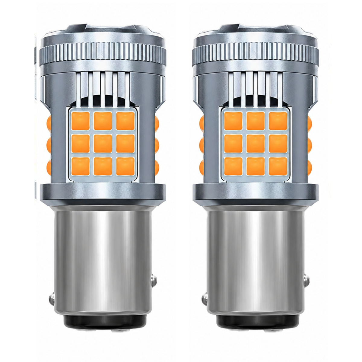 Focos Led 1034/1157 36 Hiperled Ambar Con Ventilador Y Estrobo