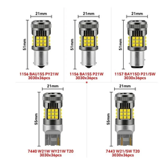 Focos Led 1141 36 Hiperled Canbus Rojo Con Ventilador Y Estrobo