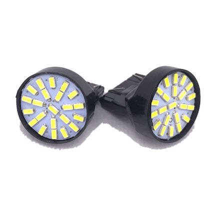 Focos Led 3157 22 Led Luz Fija Blanco 12v