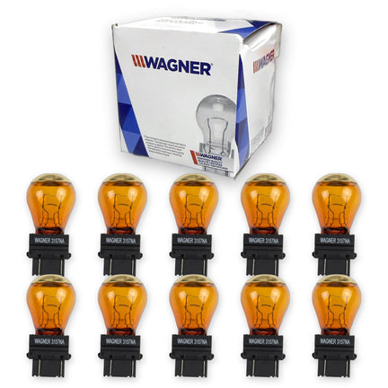 Foco 3157 Ambar Wagner Caja 10pzas