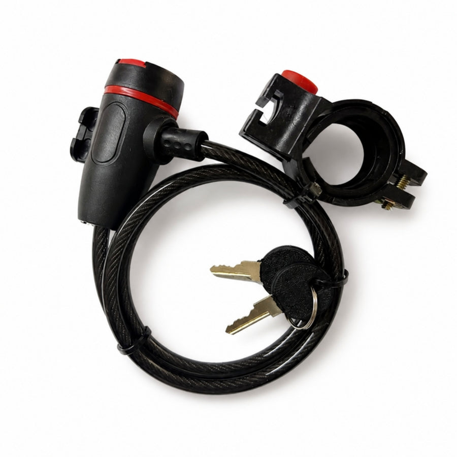 Cable Candado Antirrobo P/moto 6mm X 90cm